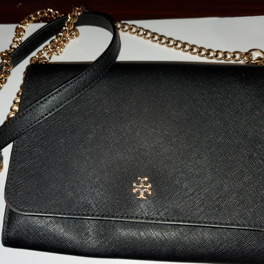 Tory Burch Black Leather Crossbody Bag